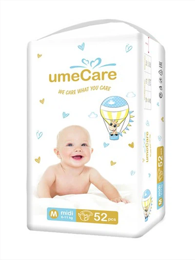 Diaper Tenau Ultra gydag Amsugnol Uchel